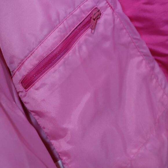 Jansport Vintage 90s Pink Ski Snow Jacket Medium Asymmetric Buttons Nostalgic - Picture 14 of 14